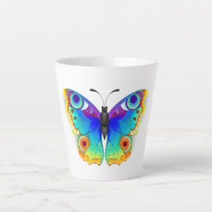 Rainbow Butterfly Peacock Eye Latte Mok
