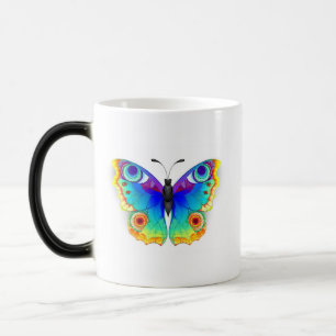 Rainbow Butterfly Peacock Eye Magische Mok