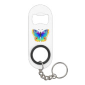 Rainbow Butterfly Peacock Eye Mini Flessenopener (Achterkant)