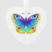 Rainbow Butterfly Peacock Eye Ornament (achterkant)