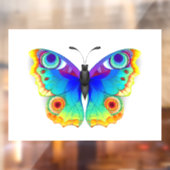 Rainbow Butterfly Peacock Eye Raamsticker (Vel 2)