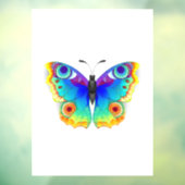 Rainbow Butterfly Peacock Eye Raamsticker (Vel 3)