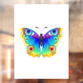 Rainbow Butterfly Peacock Eye Raamsticker (Vel 2)
