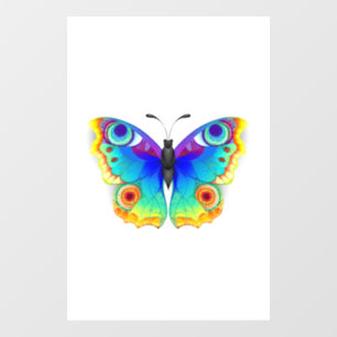 Rainbow Butterfly Peacock Eye Raamsticker