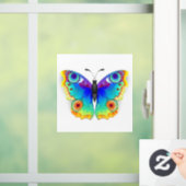 Rainbow Butterfly Peacock Eye Raamsticker (Huis)