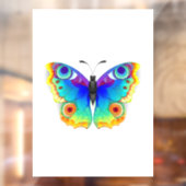 Rainbow Butterfly Peacock Eye Raamsticker (Vel 2)