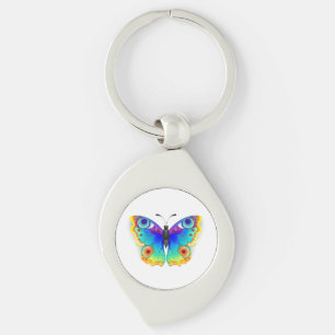 Rainbow Butterfly Peacock Eye Sleutelhanger