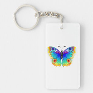 Rainbow Butterfly Peacock Eye Sleutelhanger