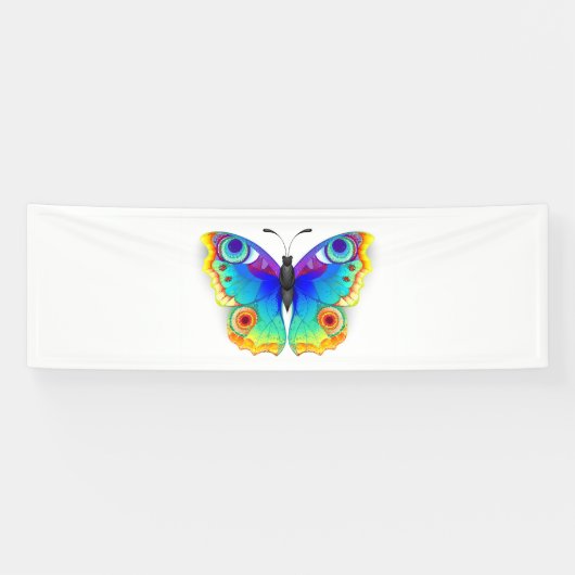 Rainbow Butterfly Peacock Eye Spandoek (Horizontaal)