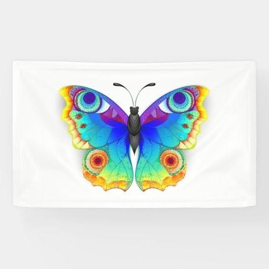 Rainbow Butterfly Peacock Eye Spandoek (Horizontaal)