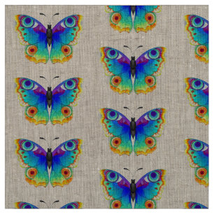 Rainbow Butterfly Peacock Eye Stof
