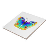 Rainbow Butterfly Peacock Eye Tegeltje (Zijkant)