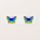 Rainbow Butterfly Peacock Eye Visitekaartjes (Buitenkant ongevouwen)