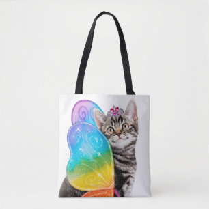 Rainbow Butterfly Princess Kitten Draagtas