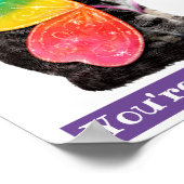 Rainbow Butterfly Princess Kitten Poster (Hoek)