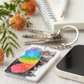 Rainbow Butterfly Princess Kitten Sleutelhanger (Voorkant Rechts)