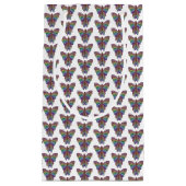 Rainbow Butterfly (wit) - Geschenkzak Klein Cadeauzakje (Voorkant)