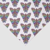 Rainbow Butterfly (wit) - Weefselpapier Tissuepapier (Detail)