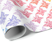 Rainbow Butterfly Wrapping Paper Roll Cadeaupapier (Rol Hoek)