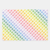 Rainbow Butterfly Wrapping Paper Sheets (Voorkant)