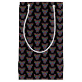 Rainbow Butterfly (zwart) - Geschenkzak Klein Cadeauzakje (Voorkant)