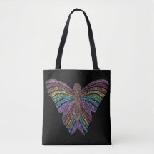 Rainbow Butterfly (zwart) - Tas