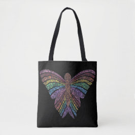 Rainbow Butterfly (zwart) - Tas