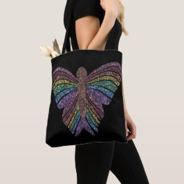Rainbow Butterfly (zwart) - Tas