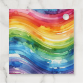 Rainbow Cake bruiloft Bedankjes Labels (Achterkant)