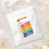 Rainbow Cake Happy Birthday - Aangepast op maat Bedankzakje (Geknipt)