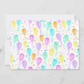 Rainbow Cake Photo Anniversaire Invitation De Fête (Dos)