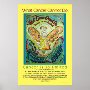 Rainbow Cancer Angel Poster