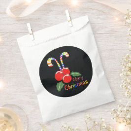 Rainbow Candy Cane Christmas Favoriete Bag Bedankzakje