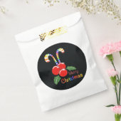 Rainbow Candy Cane Christmas Favoriete Bag Bedankzakje (Gezegeld)