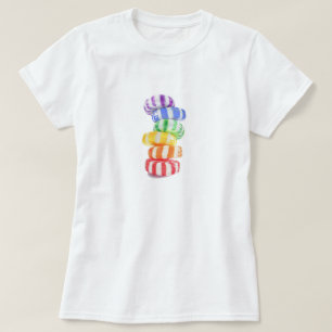 RAINBOW CANDY Dames Basic T-shirt