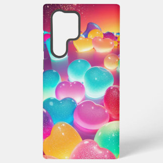 Rainbow Candy Hearts Phone Case Samsung Galaxy Hoesje
