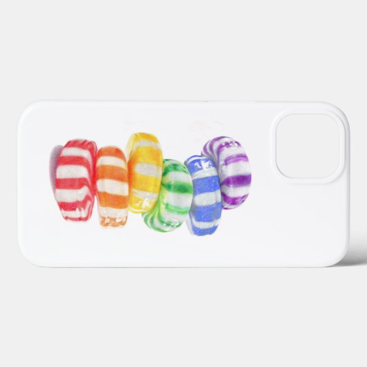 RAINBOW CANDY iPhone 13 Coque (Verso (horizontal))