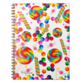 Rainbow Candy Sweet Custom Candyland Journal (Devant)