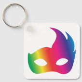 Rainbow Carnaval Mask Sleutelhanger (Voorkant)