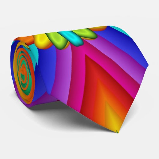 Rainbow Carnival Colorée Cravate créative (Roulé)