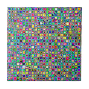 Rainbow 'Carnival' Texturé Carreaux de mosaïque