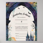 Rainbow Castle Garden Path Handfasting Certificaat Poster (Voorkant)
