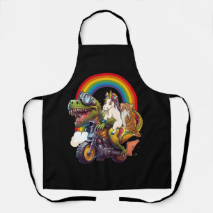 Rainbow Cat Eenhoorn Dinosaurus T Rex Kitten Lover Schort