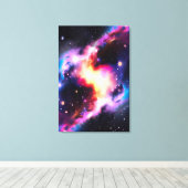 Rainbow Cat Eye Nebula Galaxy Stretted Canvas (Insitu (Houten vloer))