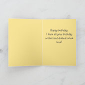 Rainbow Cat Happy Birthday Kaart (Binnen)