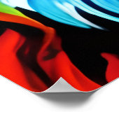 Rainbow Cat Lion Poster - Fantasy Digital Art Prin (Coin)