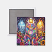 rainbow cat magnet (Recto/Verso)