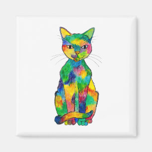 Rainbow Cat Magnet Magneet