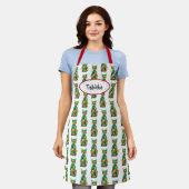 Rainbow Cat Name Apron Schort (Gedragen)