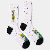 Rainbow Cat Purrfect Spotty Crew Socks Sokken (Rechts)